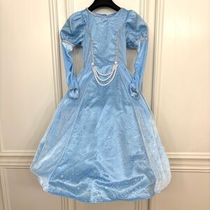 Dream Play Imagine Disney Princess Costume Blue Cinderella Hoop Skirt Gown SZ 6X